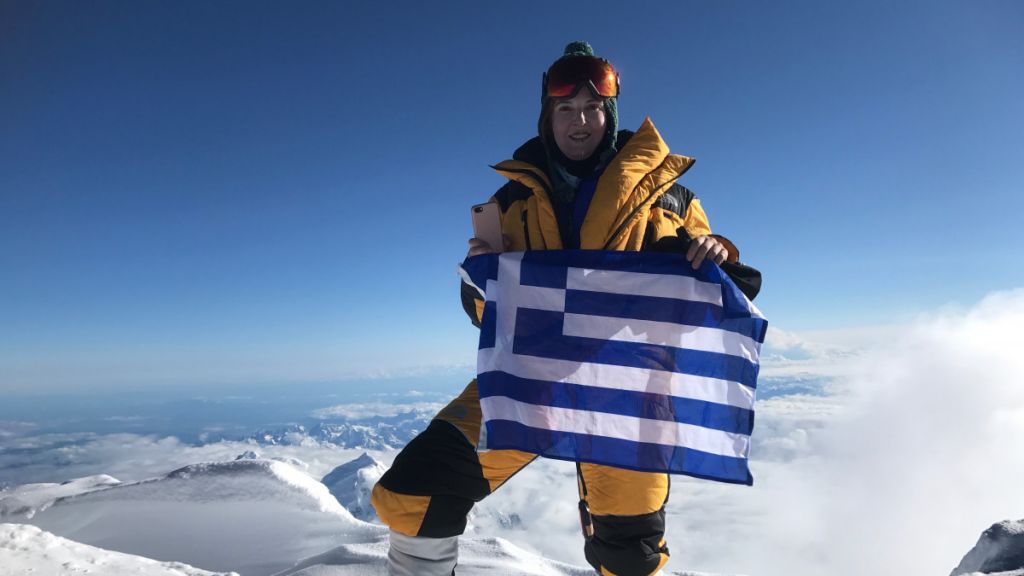 A Greek mountaineer in Antartica sends a message about Climate
